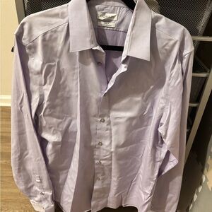 Calvin Klein Men's Light Purple Dress Shirt